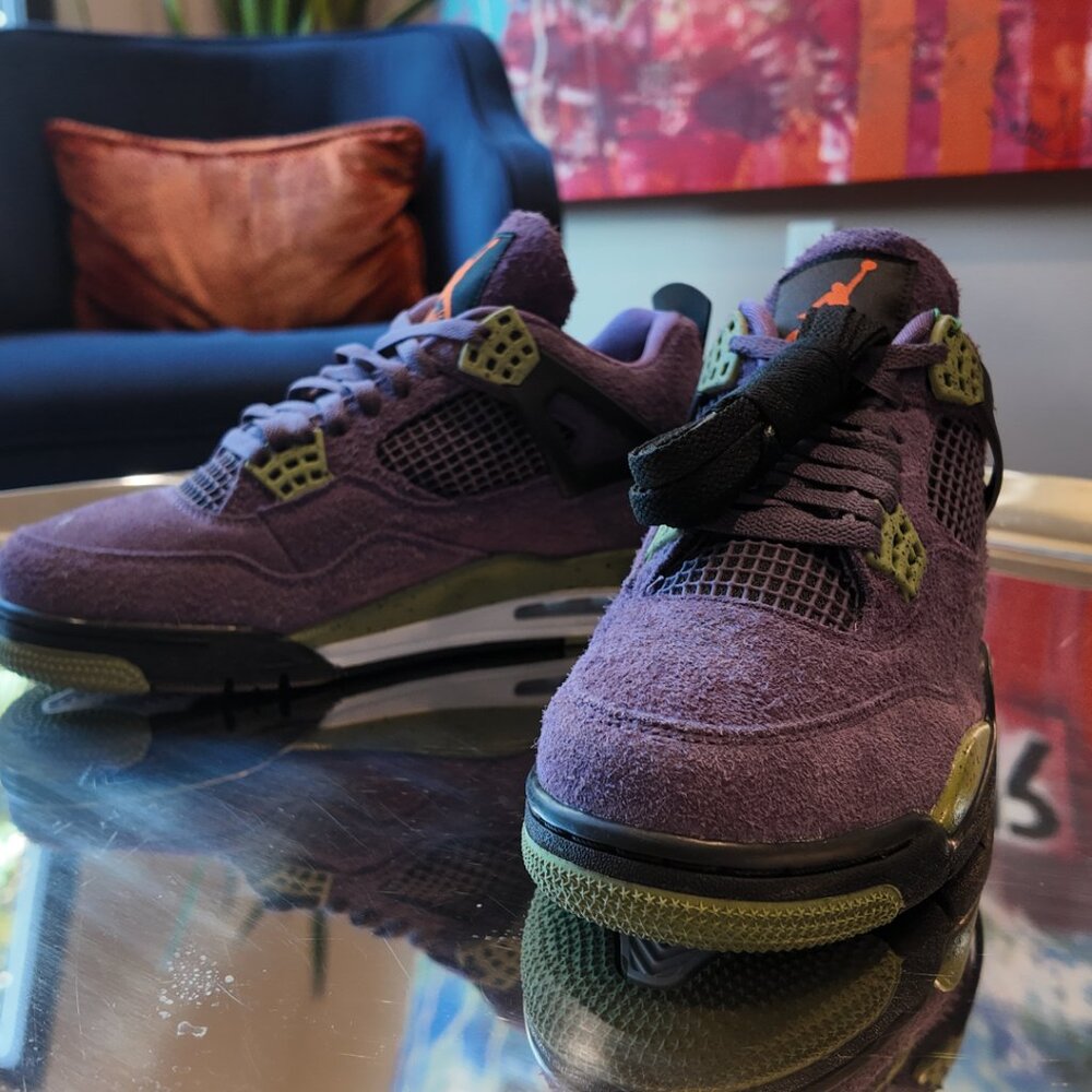 Canyon Purple Jordan 4's